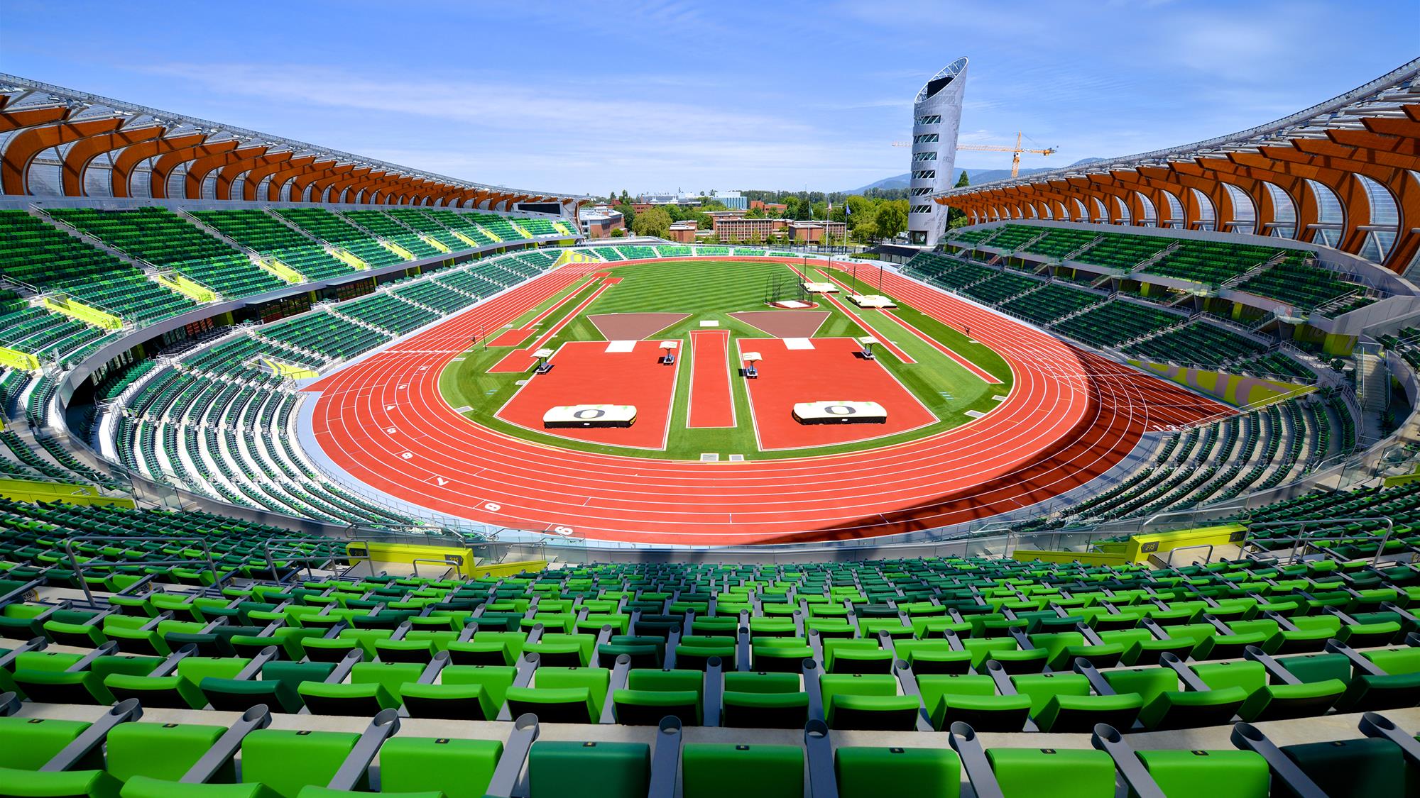 Hayward Field at the University of Oregon in Eugene