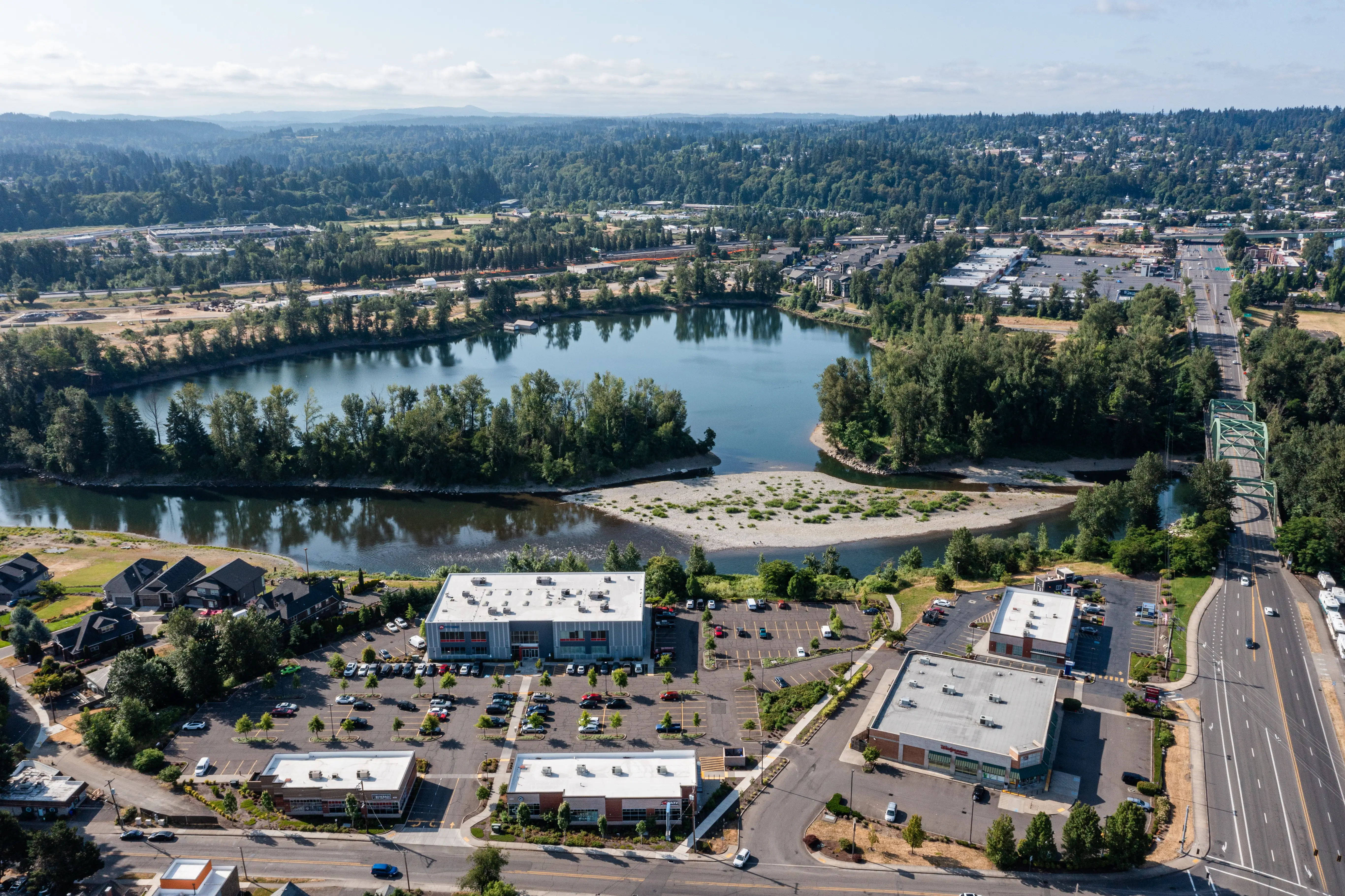Gladstone Oregon small town riverfront